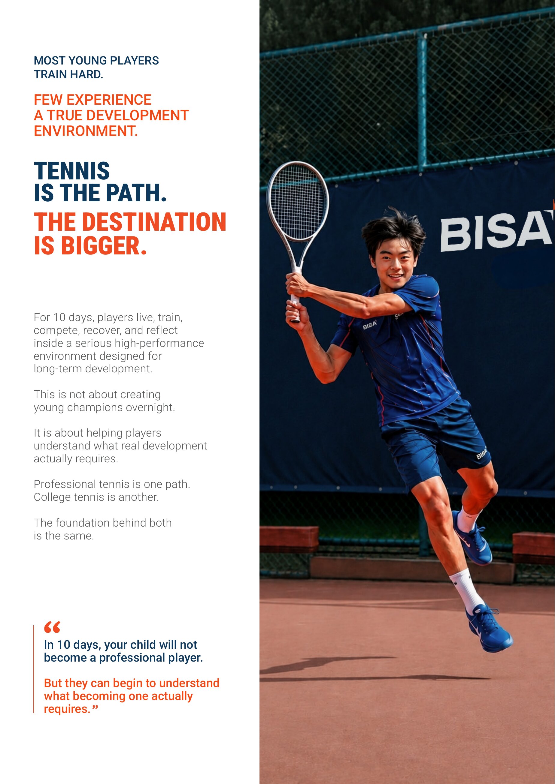 Tennis is the path
